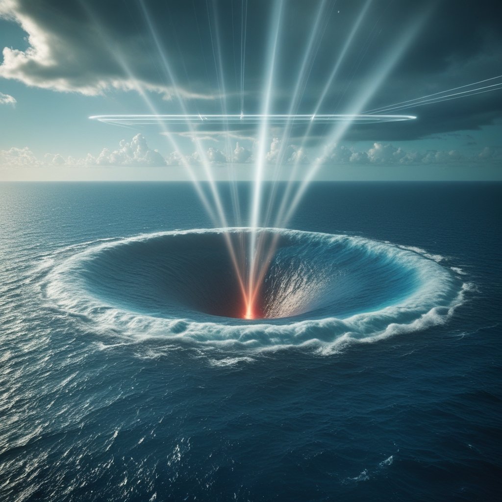 Bermuda Triangle Theory: Natural phenomena such as giant whirlpools and magnetic disturbances are believed to be the cause of the disappearance of ships and planes.
