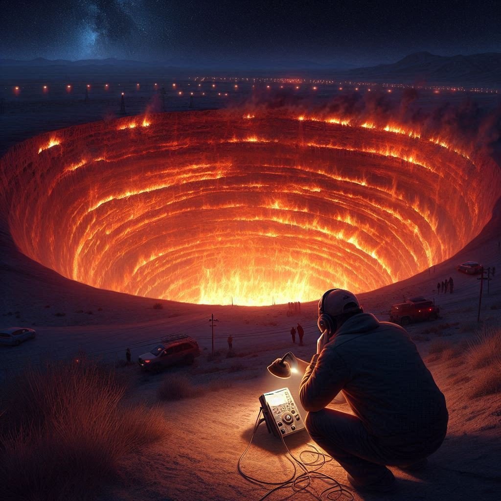 The Door to Hell: Nighttime Recording