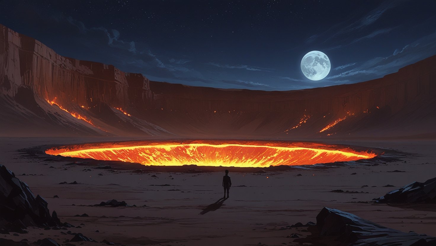 The Door to Hell at Midnight The Door to Hell: The Burning Crater of Turkmenistan